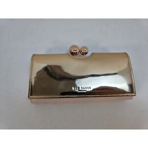Ted Baker London Pink Shiny Kisslock Wallet